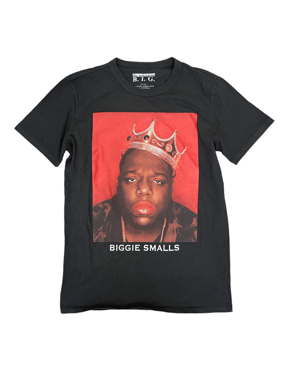 The Notorious B.I.G. Men's Graphic T-Shirt Size Small Short Sleeve Black Red New